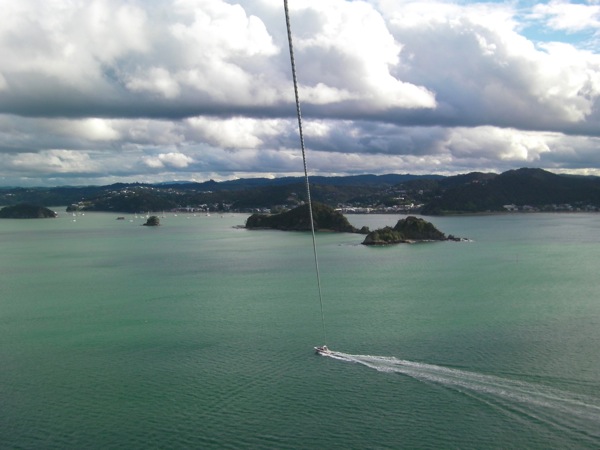 View from Parasailing Bay of Islands