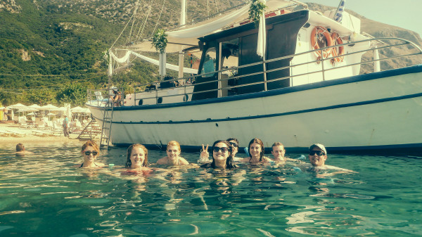 Optional: George's Boat- Corfu, Greece. Seriously one of the best day optionals you can take!